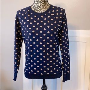 Ann Taylor Loft Casual Sweater W/hearts Size Small